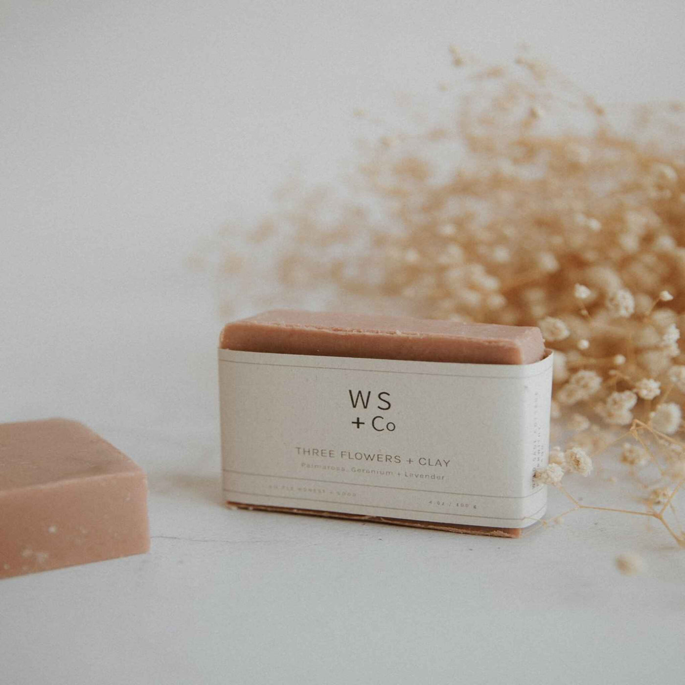 Natural Soap Bar Three Flowers