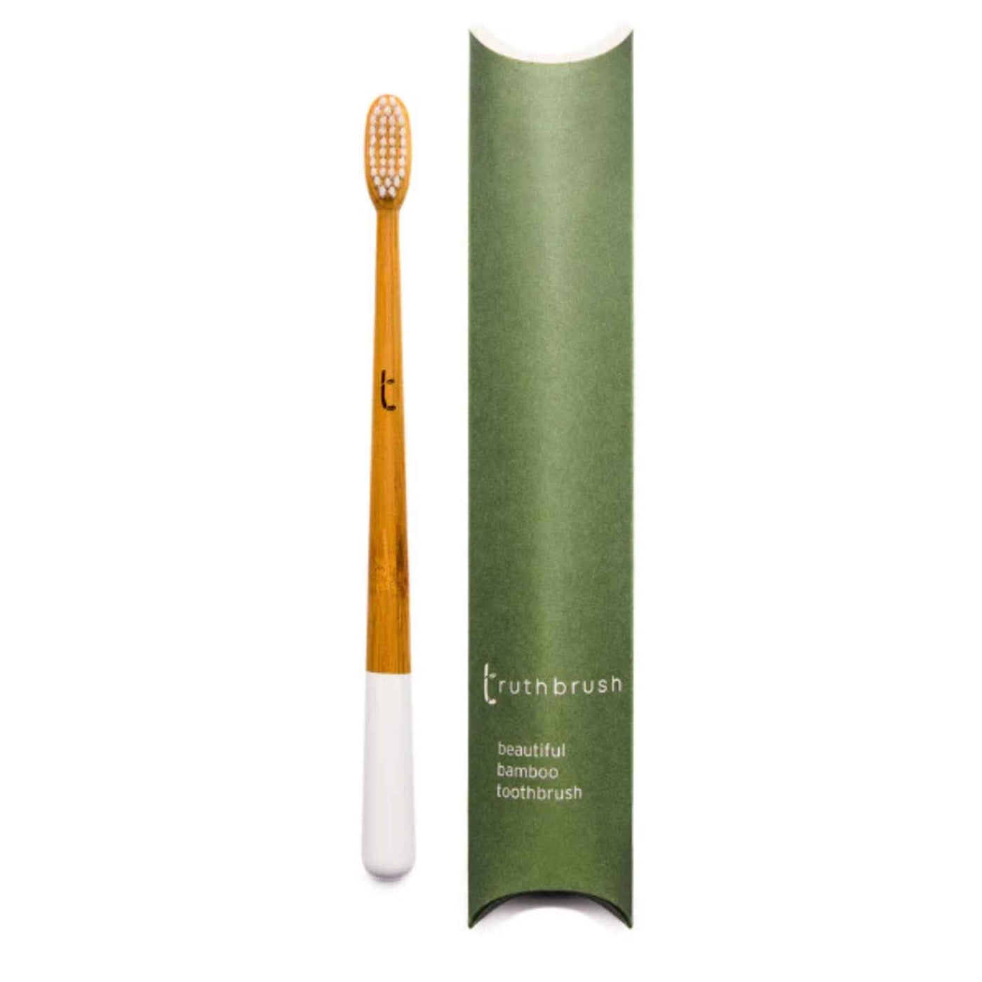 Truthbrush Bamboo Toothbrush Medium White