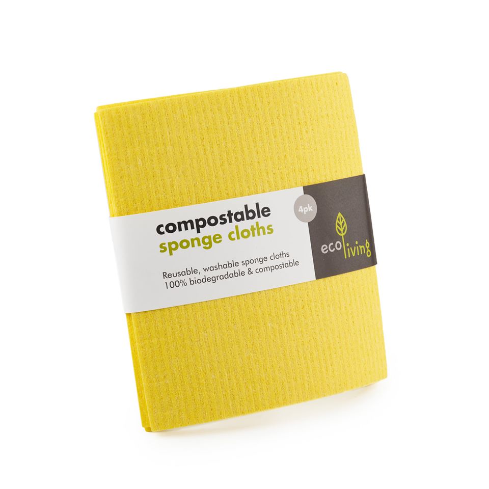 eco living sponge cleaning cloths